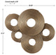 Uttermost Ahmet Gold Rings Wall Decor