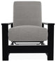 Leeward Deep Seat Outdoor Armchair with Hidden Motion, Graystone/Black