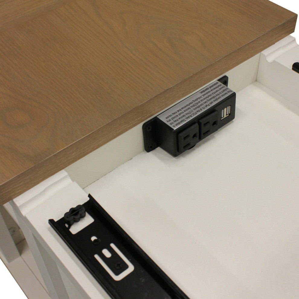 Cocktail Table With 2 Chairside Tables