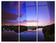 "Stars and Clouds Reflection" Photo Metal Wall Art, 3 Panels, 36"x28"