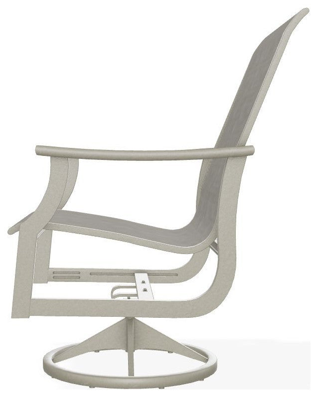 St. Catherine Sling Outdoor Swivel Rocker, Burke/Storm