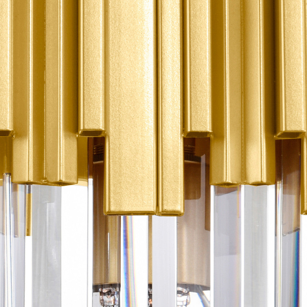 Deco 1 Light Wall Light With Medallion Gold Finish