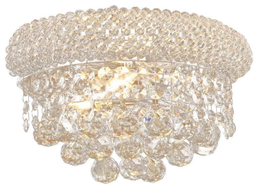 Elegant Primo Wall Sconce, Chrome Finish With Royal Cut Crystal