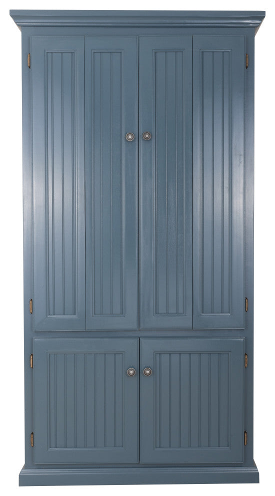 Eagle Furniture Coastal Computer Armoire Work Station, Smoky Blue