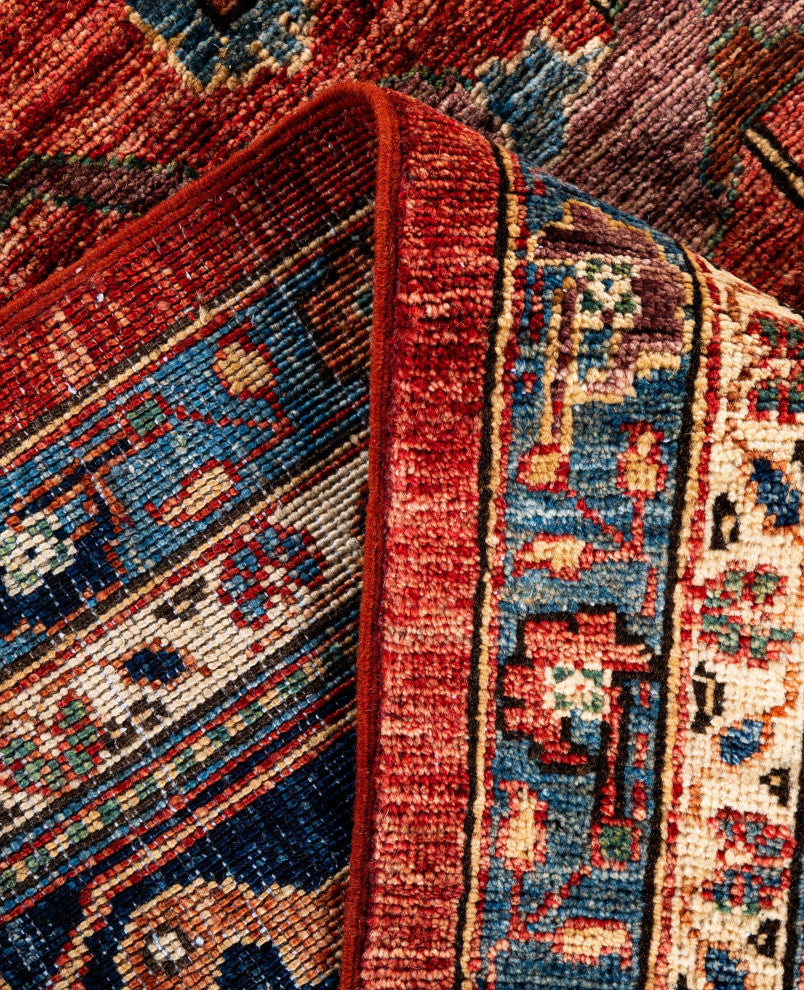Serapi One-of-a-Kind Hand-Knotted Area Rug Red, 8'10" x 11'8"