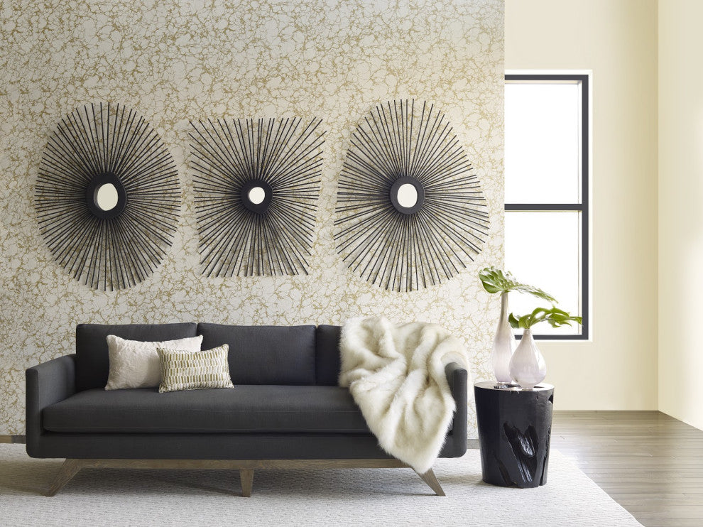 Spoke Mirror, Burnt, Round