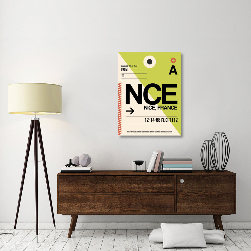 "NCE Nice Luggage Tag 2" Fine Art Print