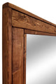 Herringbone Stained Vanity Mirror, English Chestnut, 30"x24", Horizontal