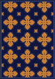 Any Day Matinee Rug, Tivoli, Navy, 5'4"x7'8"