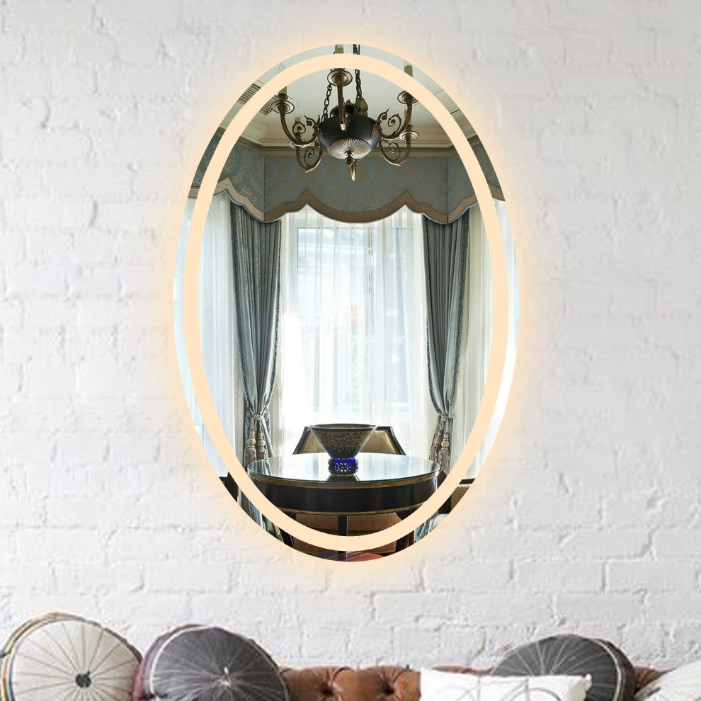 CHLOE Lighting SPECULO Back Lit LED Mirror 4000K, Wam White, 28"