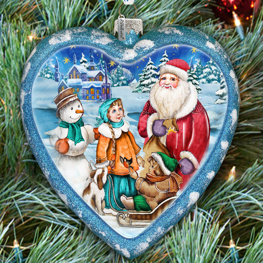 Hand Painted Scenic Glass Ornament Limited Edition Trip