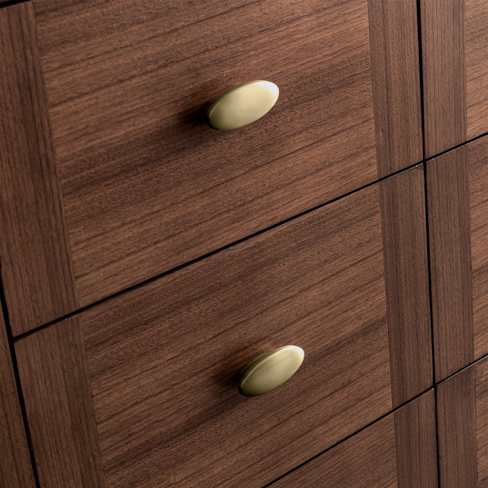 Amberly 60" Single Vanity, Mid-Century Walnut