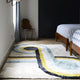 Retro Blue Rug, 3'6"x5'6"