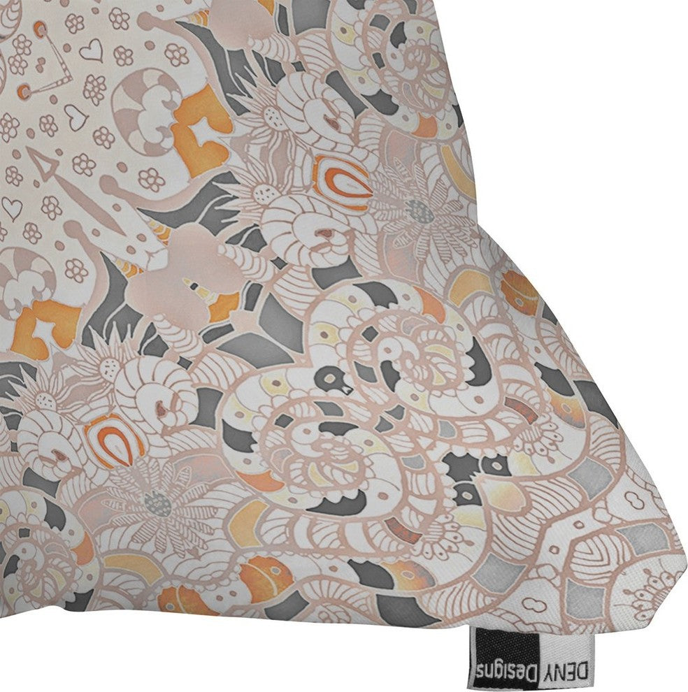 Monika Strigel Boho Summer Gray Throw Pillow, 16"x16"