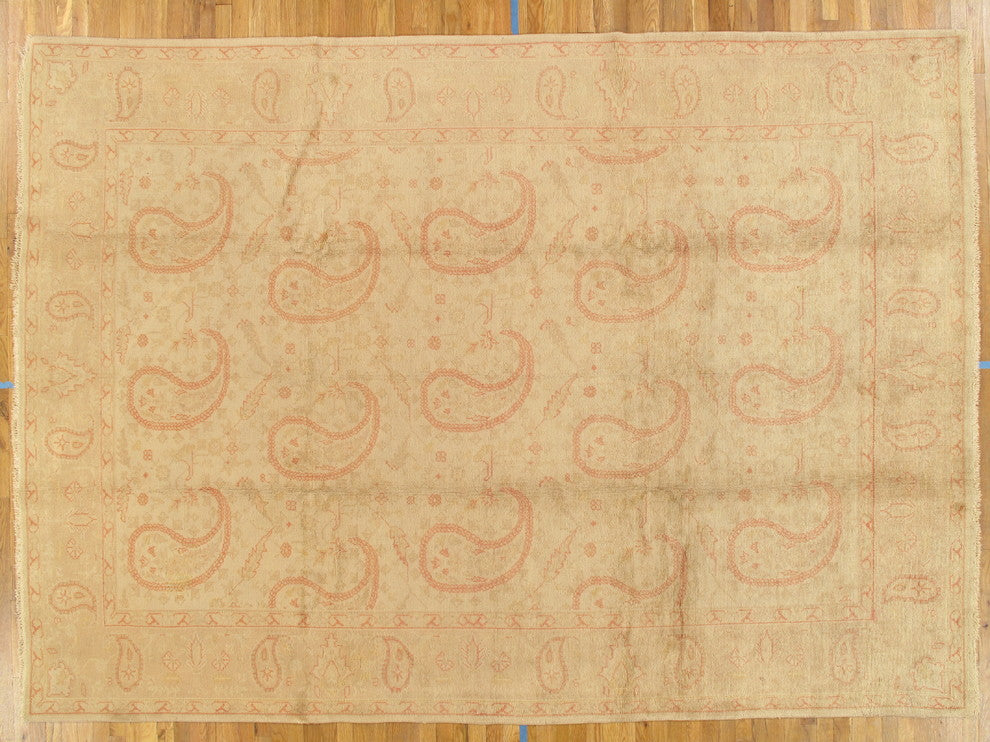 Consigned Oushak Rug, 11'x8'