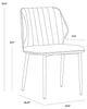 Clinton Dining Chair, Bronze, Bravo Cream, Set of 2