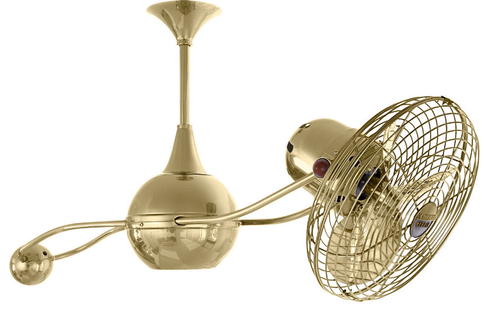 Brisa 2000 Rotational Ceiling Fan, Polished Brass