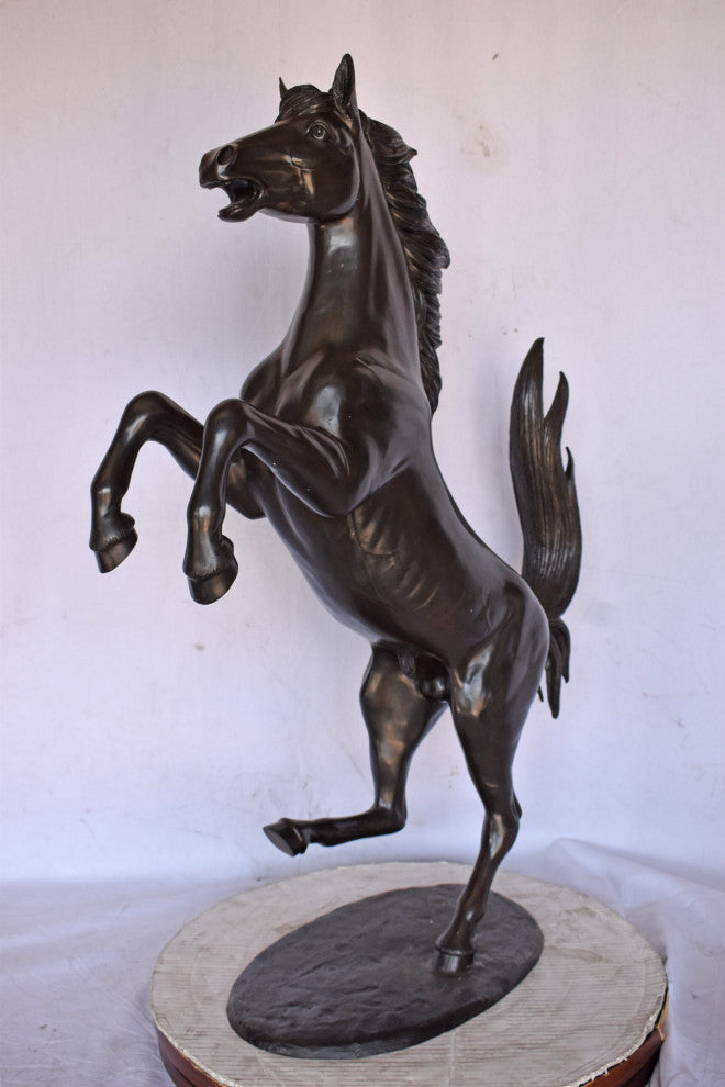 Ferrari Horse Bronze Statue Medium - Size: 28"L x 11"W x 40"H.