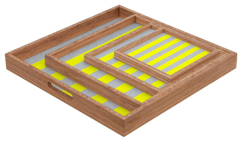 Holli Zollinger Bright Stripe Square Tray