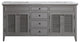 72" Double Vanity in Grey with Carrara White Marble Countertop Without Mirror