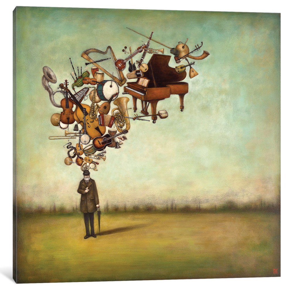 "Thanks for the Melodies Gallery" by Duy Huynh, 18x18x1.5"