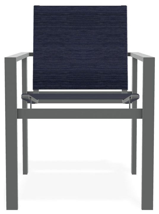 Tribeca Sling Outdoor Stackable Armchair, Collect Indigo/Graphite