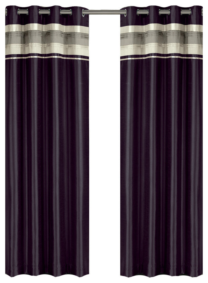 Milan Blackout Multilayer Energy-Saving Curtain, Plum, 54"x84" Single