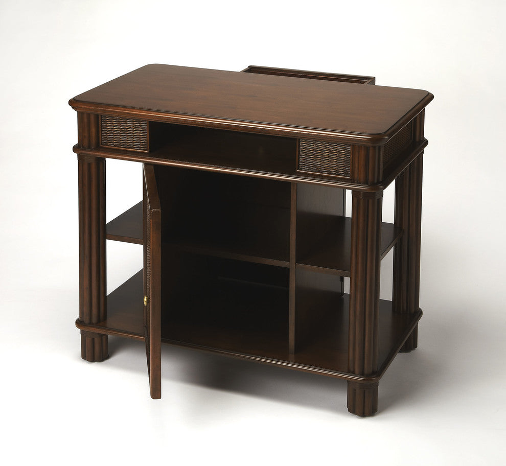 Butler Falmouth Rattan Kitchen Island