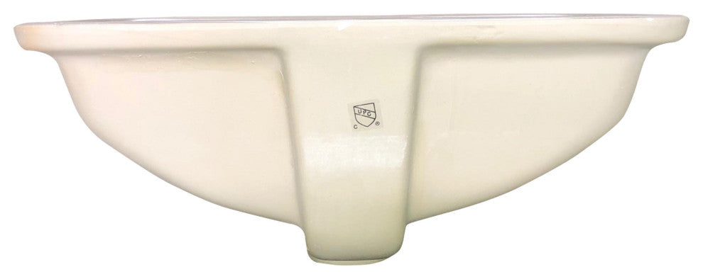 Nantucket Sinks UM-159-W Undermount Ceramic Sink, White