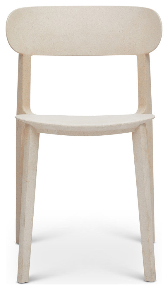 Metro Spencer Eco-Friendly Outdoor Stacking Chair, Set of 4 Beige