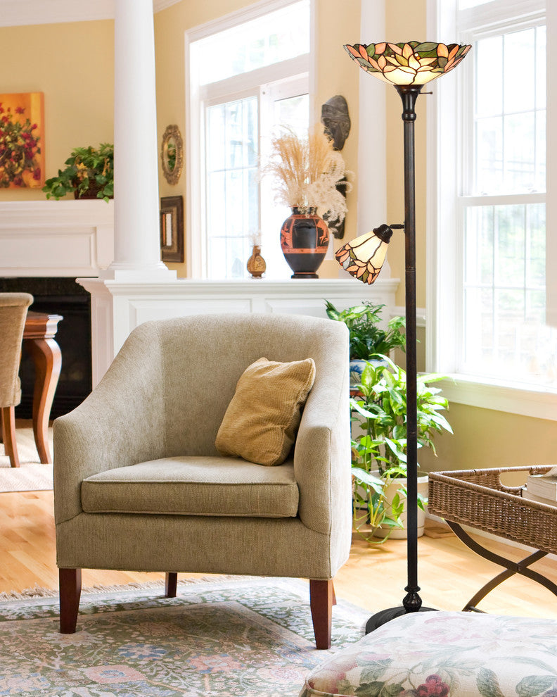 Springdale Crystal Leaf Floor Lamp