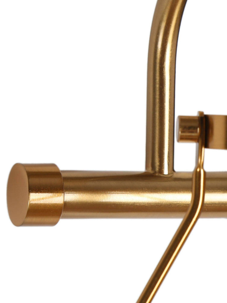 LNC Polished Gold Modern Seeded-Glass Wall Sconce, 2 Lights