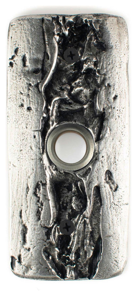 Glacier Doorbell, Handmade Luxury Hardware, Polished Pewter