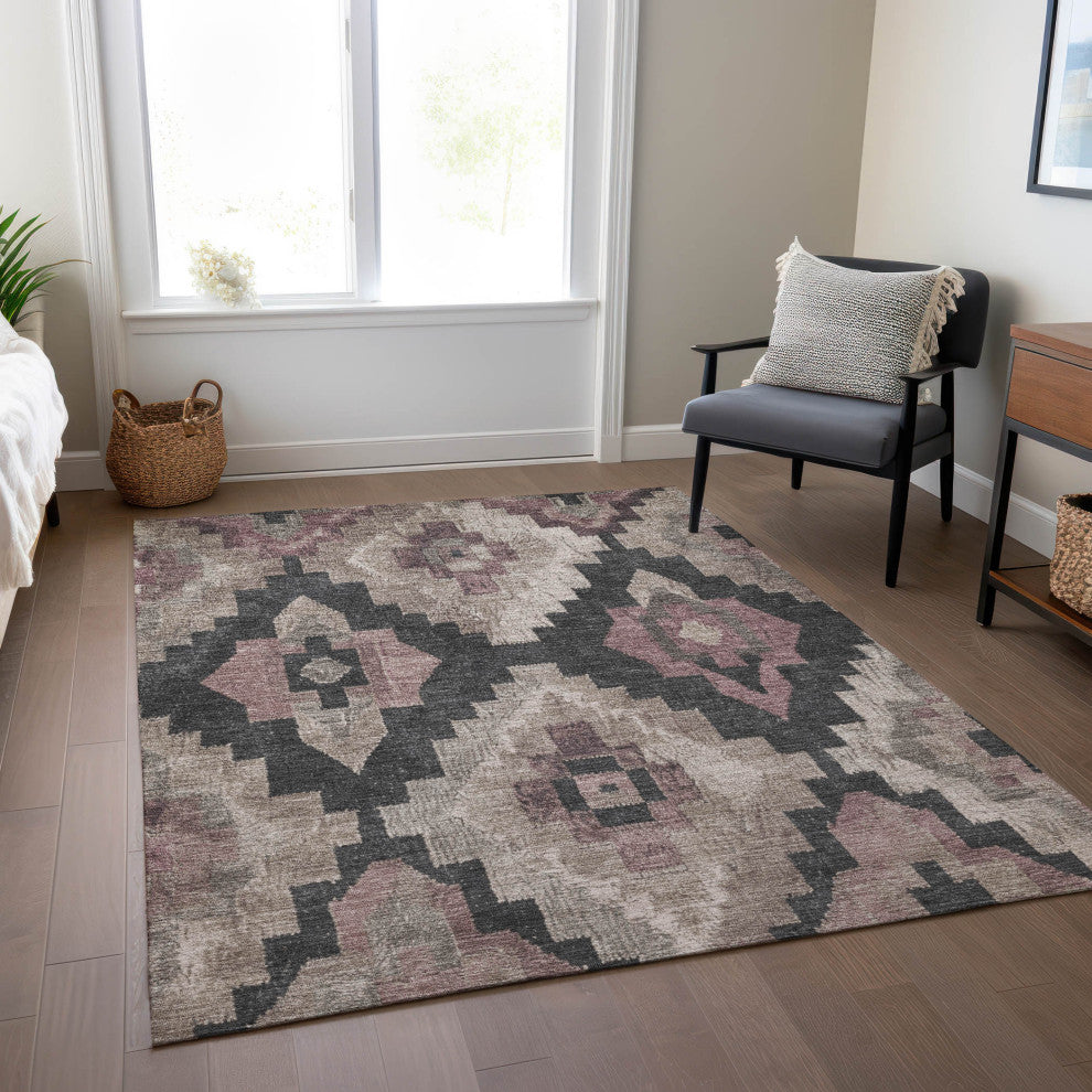 Machine Washable Indoor/Outdoor Chantille ACN1894 Taupe 2'6" x 3'10" Rug