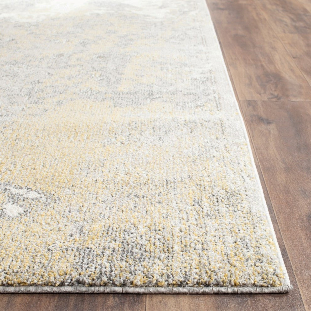 Safavieh Monaco Mnc219S Rug, Ivory/Grey, 2'2" X 8'0"