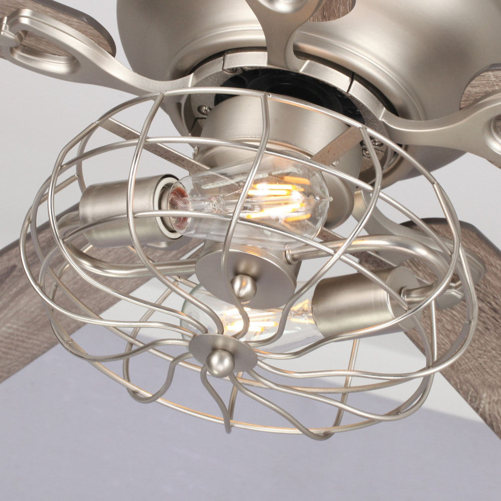 48 in Flush Mounted Modern Ceiling Fan with Remote Control