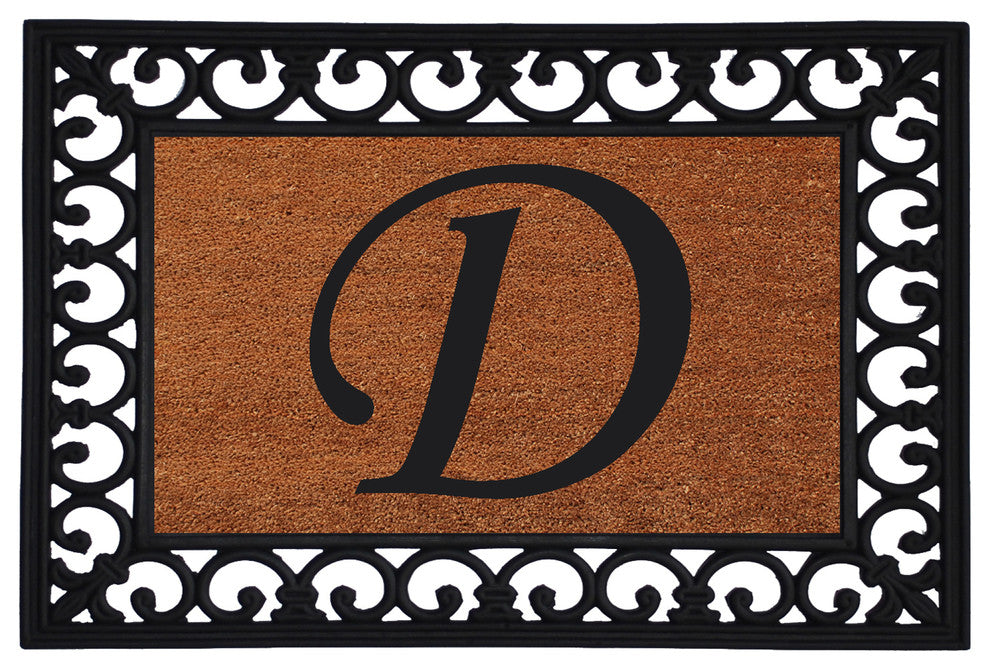 Monogram Insert Doormat 19"x25", Letter D