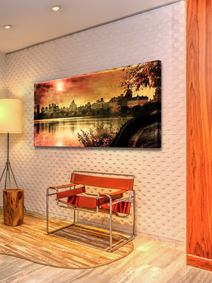 "Sunset in the Park" Painting Print on Canvas by James