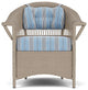 Lloyd Flanders Nantucket Dining Armchair, French Beige, Hansen Sky