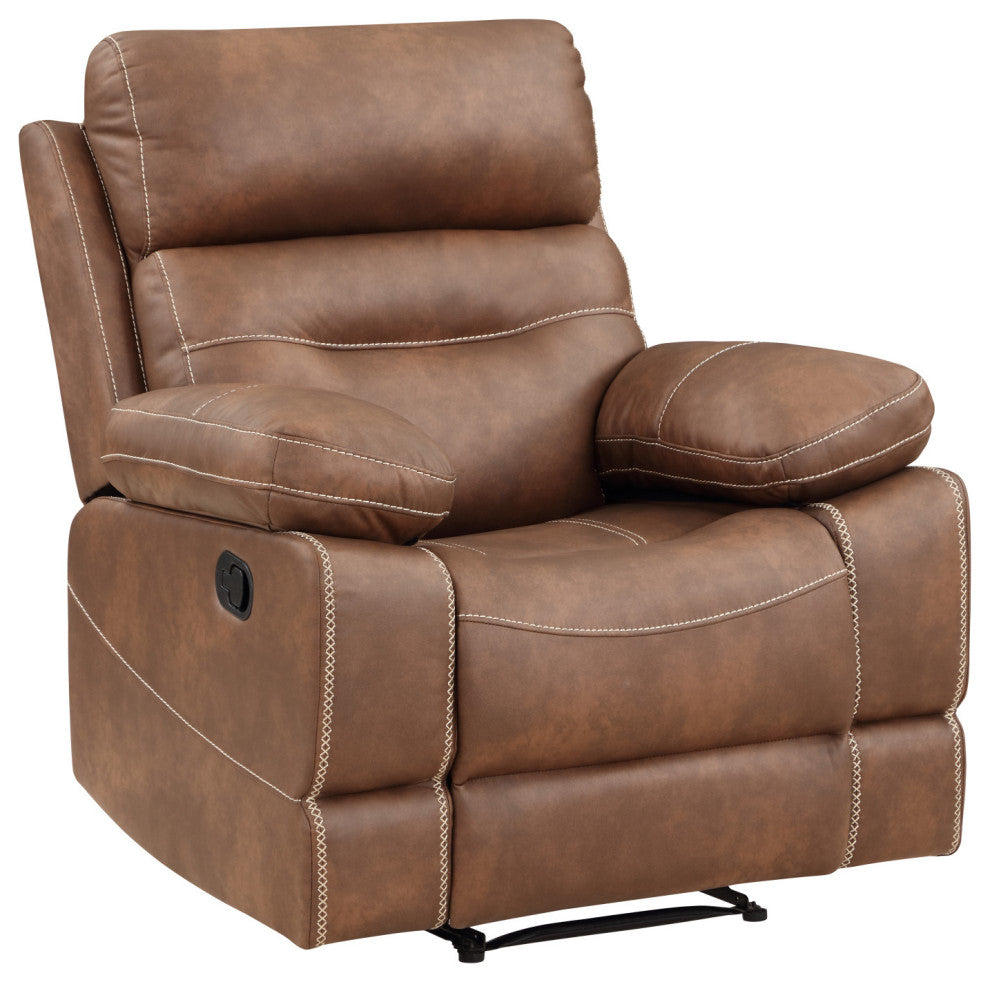 Rudger Manual Recliner Chair Brown