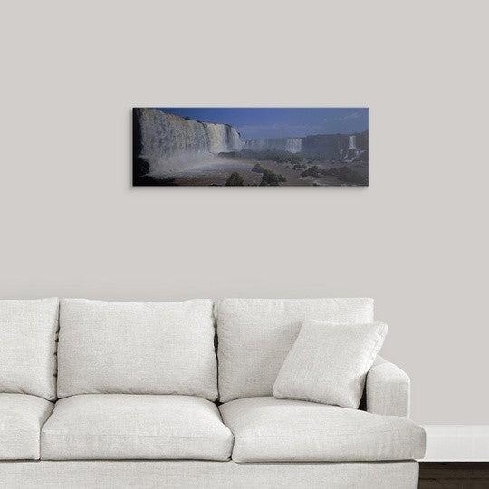"Argentina, Iguazu Falls" Canvas Art, 36"x12"x1.25"
