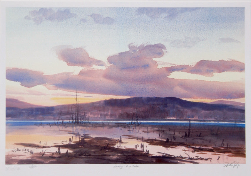 "Evening Loon Lake" Artwork