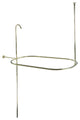 Kingston Brass Oval Shower Riser With Enclosure, Polished Brass