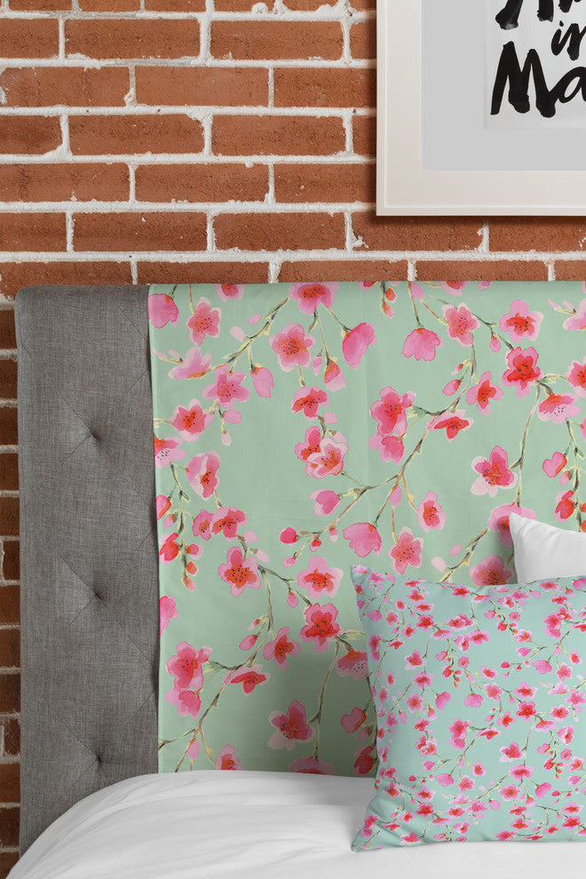 Deny Designs Jacqueline Maldonado Cherry Blossom Mint Tapestry