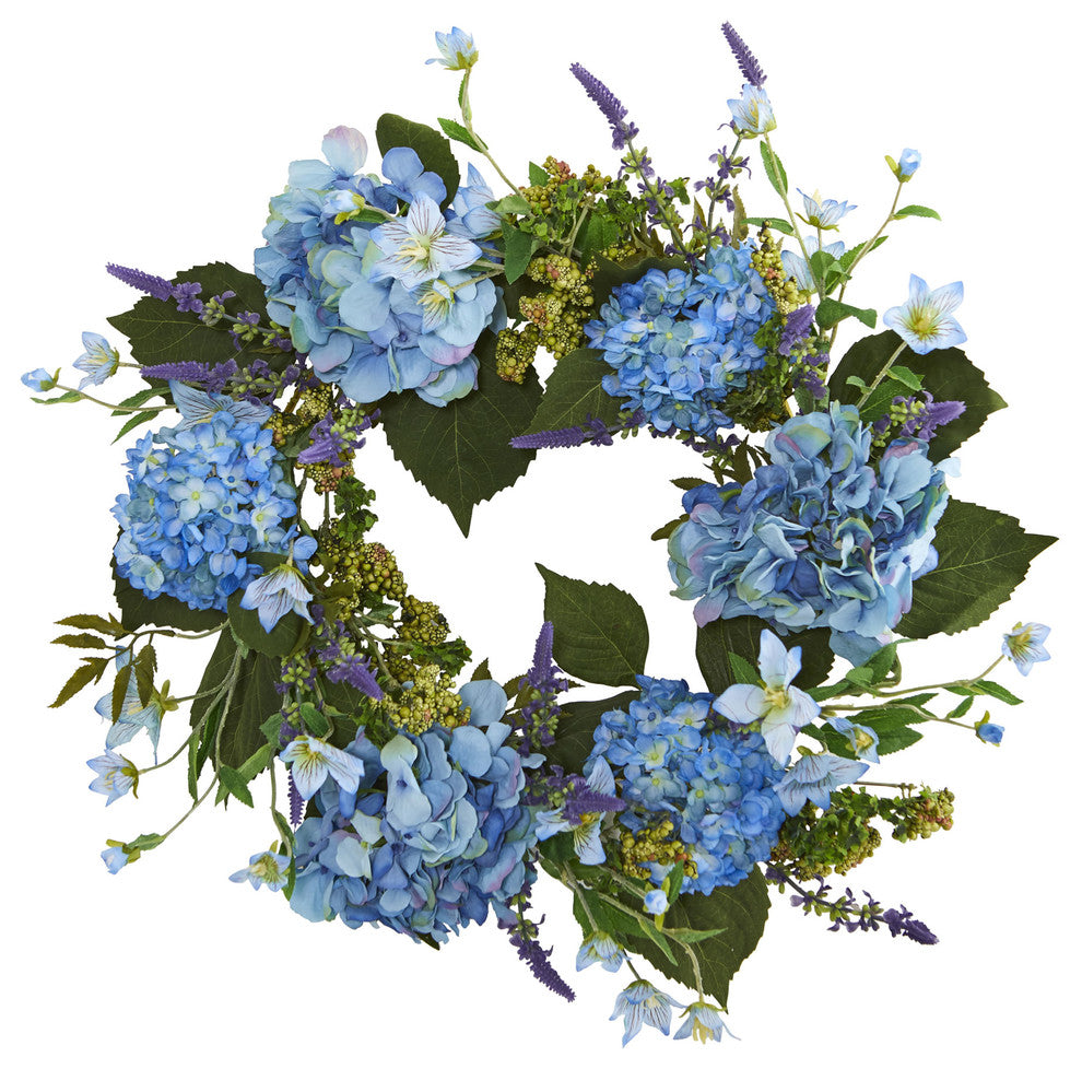 24" Hydrangea Wreath