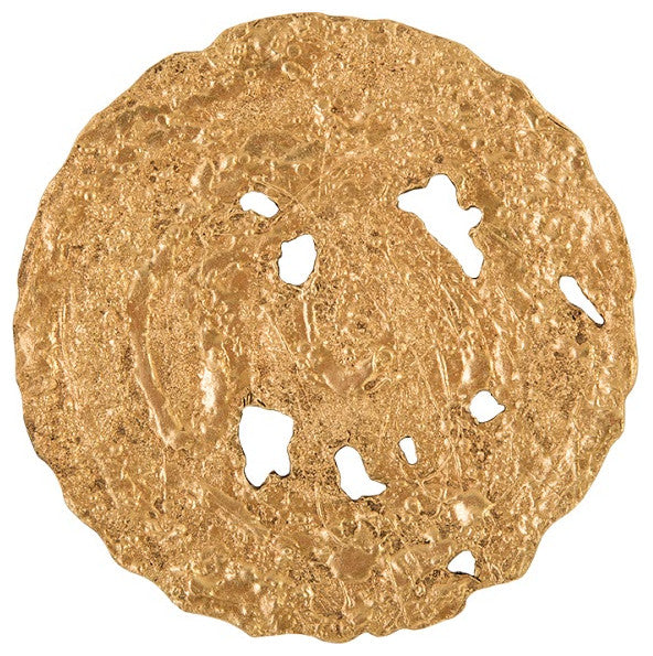 Molten Disc Wall Art, Gold Leaf, Small