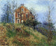 Gustave Loiseau Red House near Port Marly - 20" x 25" Premium Canvas Print