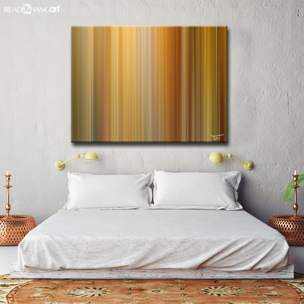 Ready2Hangart  'Blur Stripes Lxv' By Tristan Scott Canvas Art, 20" Hx30"