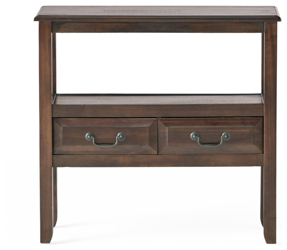 GDF Studio Noah Wood Accent Table, Brown Mahogany