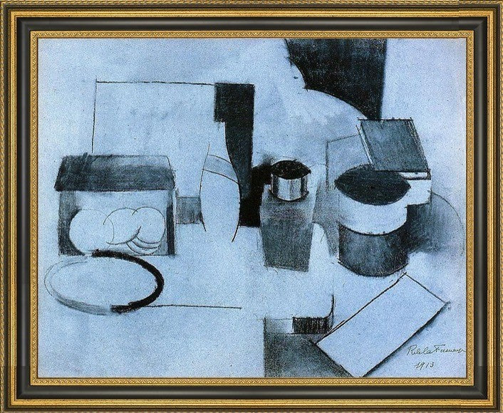 Roger De la Fresnaye Still Life  Tin of Tea and Pot of Tobacco - 16" x 20" Frame